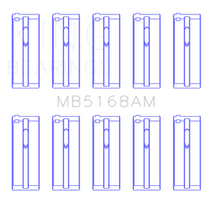King Engine Bearings Acura F22B1/Honda F22A1/F22A6/F22B1/F22B2/F22B6 Main Bearing Set - Size STD