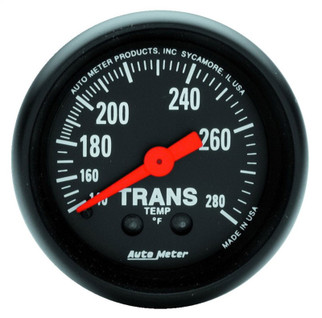 Autometer Z Series 52mm 140-280 Degrees F Mechanical Transmission Temperature Gauge
