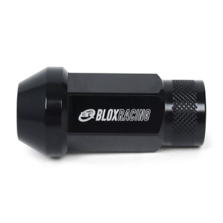 BLOX Racing Street Series Forged Lug Nuts - Black 12 x 1.5mm - Set of 20 (New Design)