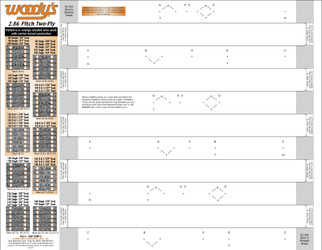 Studding Template 2.86 Pitch 2-ply