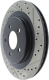 StopTech 05-10 Ford Mustang Slotted & Drilled Left Rear Rotor