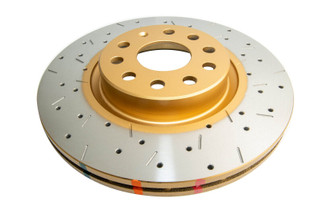 DBA 06-08 Audi A3 / 10/06+ TT / 10/04-10 VW Golf Front Drilled & Slotted 4000 Series Rotor