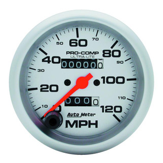 Autometer Ultra-Lite 3-3/8 inch 120 MPH Mechanical In Dash Speedometer