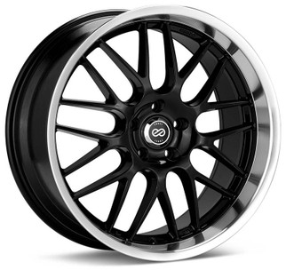 Enkei Lusso 18x9 40mm Offset 5x114.3 Bolt Pattern 72.6 Bore Black w/ Machined Lip Wheel