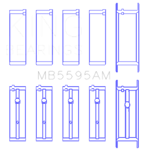 King Engine Bearings Nissan KA-24E Main Bearing Set - Size STD