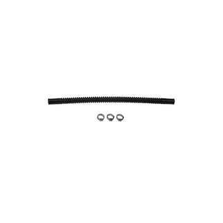 DeatschWerks Convoluted Tubing 230mm Length x 8mm ID Side 1 x 10mm ID Side 2 - Black