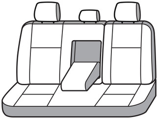 Covercraft 19-24 Subaru Forester Endura PrecisionFit Custom Second Row Seat Covers - Silver/Charcoal