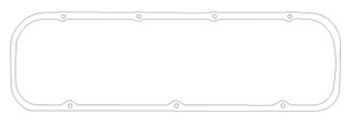 Cometic Chevrolet Mark-IV Big Block V8 .188in Fiber Valve Cover Gasket - Fits Brodix Big Brodie Head