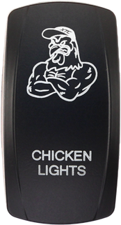 Dash Switch Rocker Face Chicken Lights
