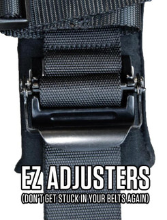 PRP 4.2 Harness with Latch / Link Lap Belt- Silver