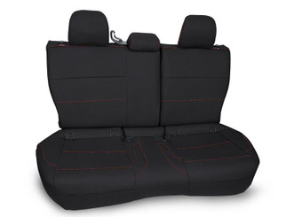 PRP 2013-2017 Subaru Crosstrek Rear Bench Seat Cover - Black w/ Orange Stitch