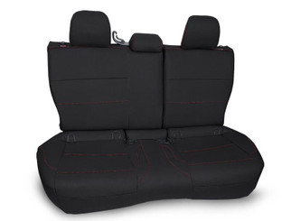 PRP 2013-2017 Subaru Crosstrek Rear Bench Seat Cover - Black w/ Red Stitch