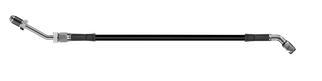 Goodridge 76in Universal Clutch Line w/SS Fittings & Black Hose - 45Deg Banjo w/M10 Fitting