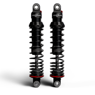 Progressive 06-09 Harley-Davidson Dyna 494 Series Shocks 14.0in Bearing - Black