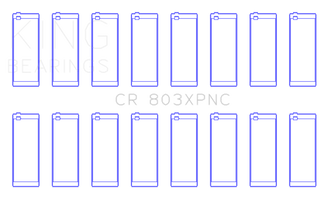 King Engine Bearings Chevrolet SBC 265CI/283CI/327CI (Size 010) Connecting Rod Bearing Set of 8