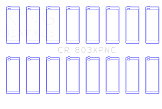 King Engine Bearings Chevrolet SBC 265CI/283CI/327CI (Size STD) Connecting Rod Bearing Set of 8