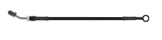 Goodridge 76in Universal Clutch Line w/Blk Zinc Fittings & Blk Hose - Straight Banjo w/AN3 Fitting