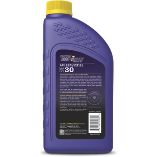 Royal Purple Premium Synthetic High Performance Straight-Grade SAE 30 Motor Oil - 1 Quart