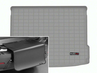 WeatherTech 2024 Hyundai Kona Cargo Liner w/Bumper Protector Grey (w/Cargo Floor in Upper Pos.)