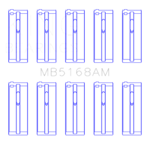 King Engine Bearings Honda F22B/H22A (Size +0.75mm) Main Bearing Set