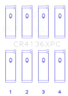 King Engine Bearings Nissan Sr20DE 16V (Size +0.50mm) Connecting Rod Bearing Set