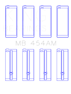 King Engine Bearings Suzuki G-10 (Size +0.75mm) Main Bearing Set