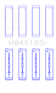 King Engine Bearings Chrysler Pentastar 3.6L Erb V6 (Size +0.50mm) Main Bearing Set
