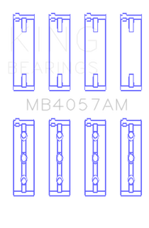 King Engine Bearings Honda C27A4 (Size +0.25mm) Main Bearing Set