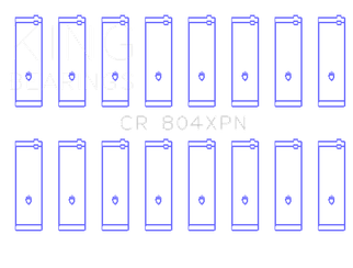 King Engine Bearings Ford 260Ci 289Ci 302 5.0L Windsor (Size STDX) Connecting Rod Bearing Set