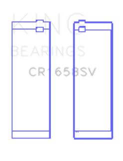 King Engine Bearings BMW N47 D20 A/N47S D20 D Sputter Replacement (Size +0.25mm) Conrod Bearing Set