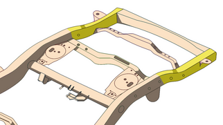 Rust Buster 2003-2009 Toyota 4Runner Rear Frame Repair Kit - Right