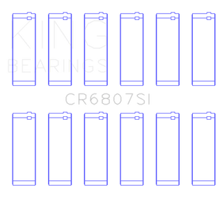 King Engine Bearings Ford V6 Triton/Ohv (Od+.002in) (Size +0.25mm) Connecting Rod Bearing Set