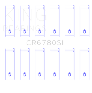 King Engine Bearings Chrysler 2.7L (Size +0.75mm) Connecting Rod Bearing Set
