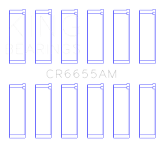 King Engine Bearings Mazda Je39 (Size +1.0mm) Connecting Rod Bearing Set