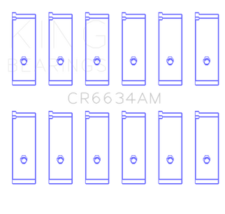 King Engine Bearings Toyota 2Vzfe V6 (Size +0.50mm) Connecting Rod Bearing Set