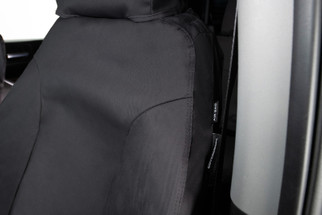 Covercraft 11-16 Dodge Ram Polycotton SeatSaver Custom Front Row Seat Covers - Charcoal