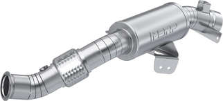 Single Slip-on Turbo Back W/ 3" Performance Muffler Chrome