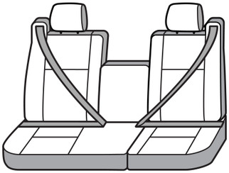 Covercraft 01-03 Ford F150 Polycotton SeatSaver Custom Front Row Seat Covers - Charcoal