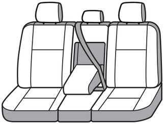Covercraft 22 Jeep Wagoneer Polycotton SeatSaver Custom Second Row Seat Covers - Charcoal