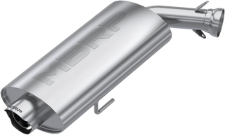 Single Slip-on System W/ 3" Oval Sport Muffler Chrome
