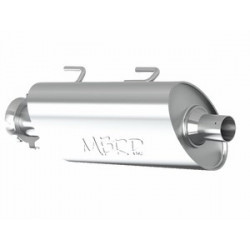 Single Slip-on System W/ Oval Sport Muffler Chrome
