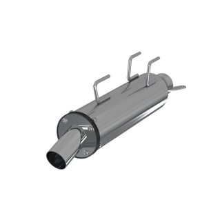 Single Slip-on System W/ 4" Performance Muffler Chrome