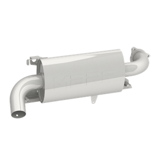 Single Slip-on System W/ Oval Sport Muffler Chrome