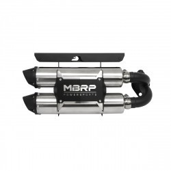 Dual Stacked Slip-on System W/ Performance Muffler Blk Tip