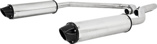 Dual Slip-on System W/ Performance Muffler Blk Tip