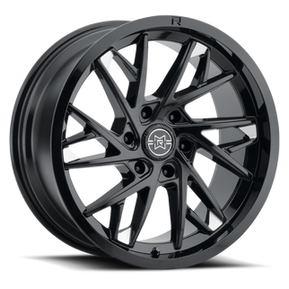 Method Raised MR801 22x10 / 6x5.5 BP / 10mm Offset / 106.25mm Bore - Gloss Black Milled Wheel
