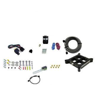 Nitrous Express Dry Single Entry Billet Crossbar Plate System 100-500hp (4150 Flange) w/o Bottle