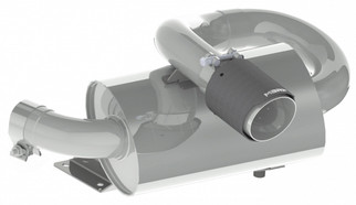Single Slip-on Center Exit W/ Performance Muffler Cf Tip