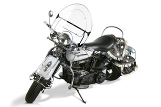 National Cycle 36-47 Harley-Davidson Knucklehead/1948 PanHead Vintage Round Top Windshield-Clear