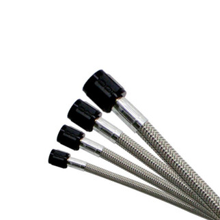 Nitrous Express Stainless Braided 18ft Sho Hose - Black